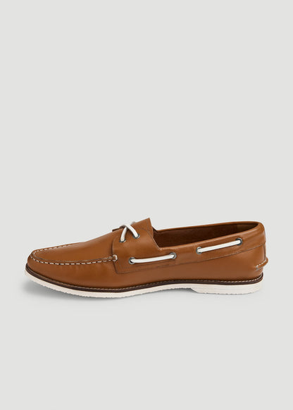 Boat Shoe for Tall Men in Beige