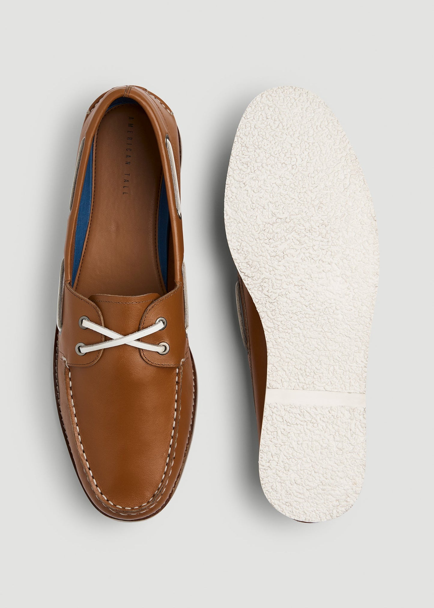 Boat Shoe for Tall Men in Beige