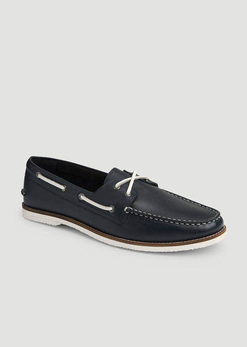 Boat Shoe for Tall Men in Navy