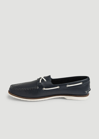 Boat Shoe for Tall Men in Navy