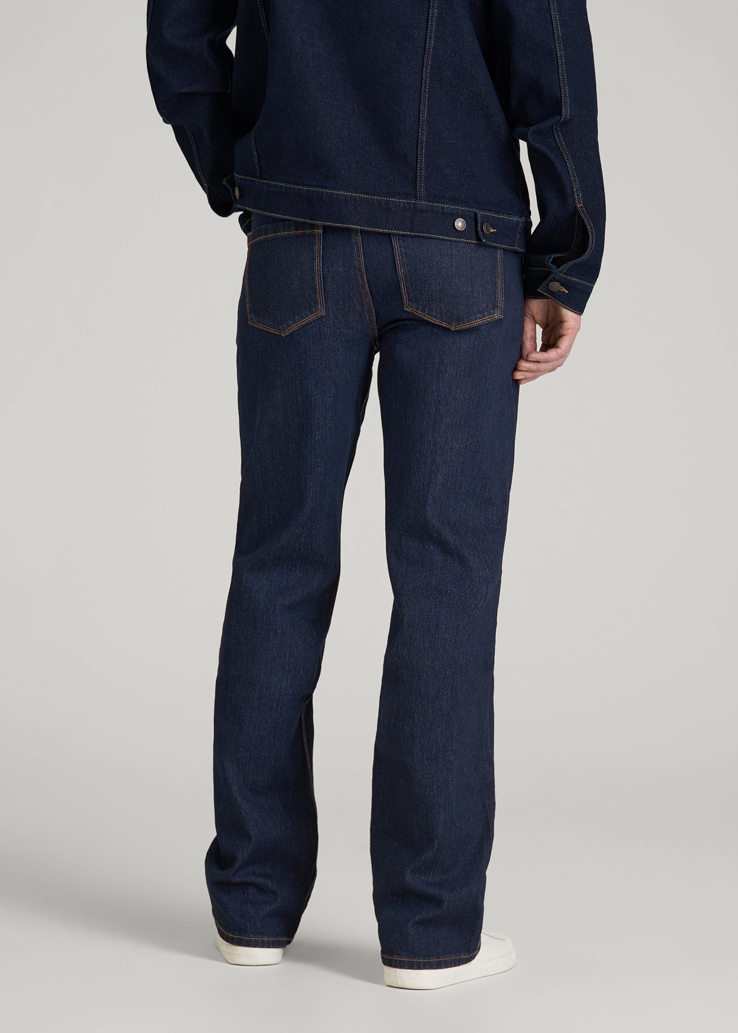 Bootcut Jeans for Tall Men in Deep Indigo Wash