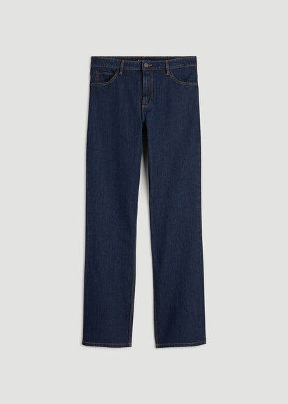 Bootcut Jeans for Tall Men in Deep Indigo Wash