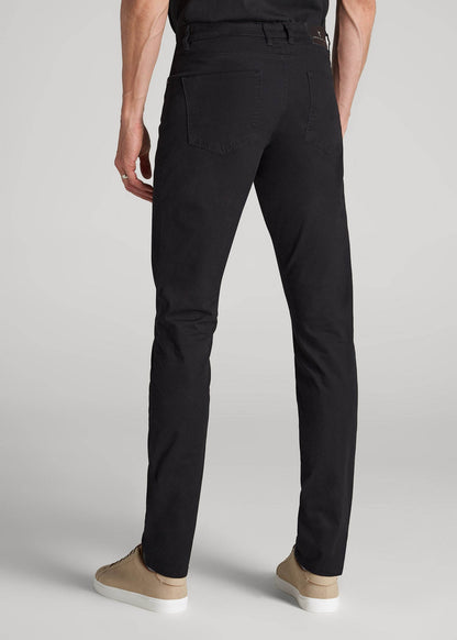 Carman TAPERED Fit Five Pocket Pants for Tall Men in Black