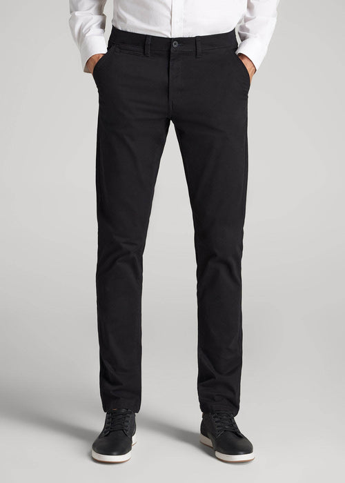 Carman TAPERED Chinos for Tall Men in Black