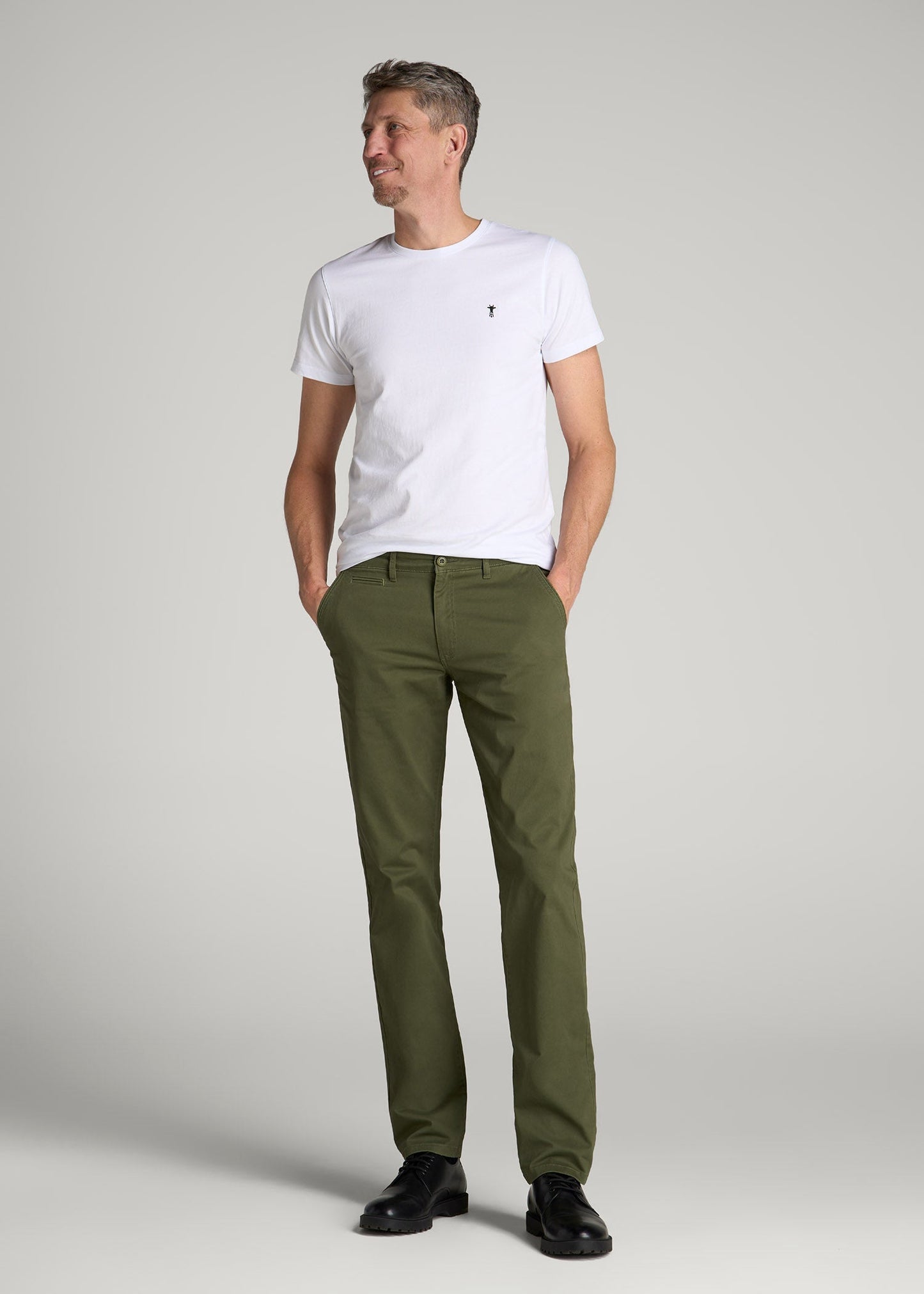 Carman TAPERED Chinos for Tall Men in Bright Olive