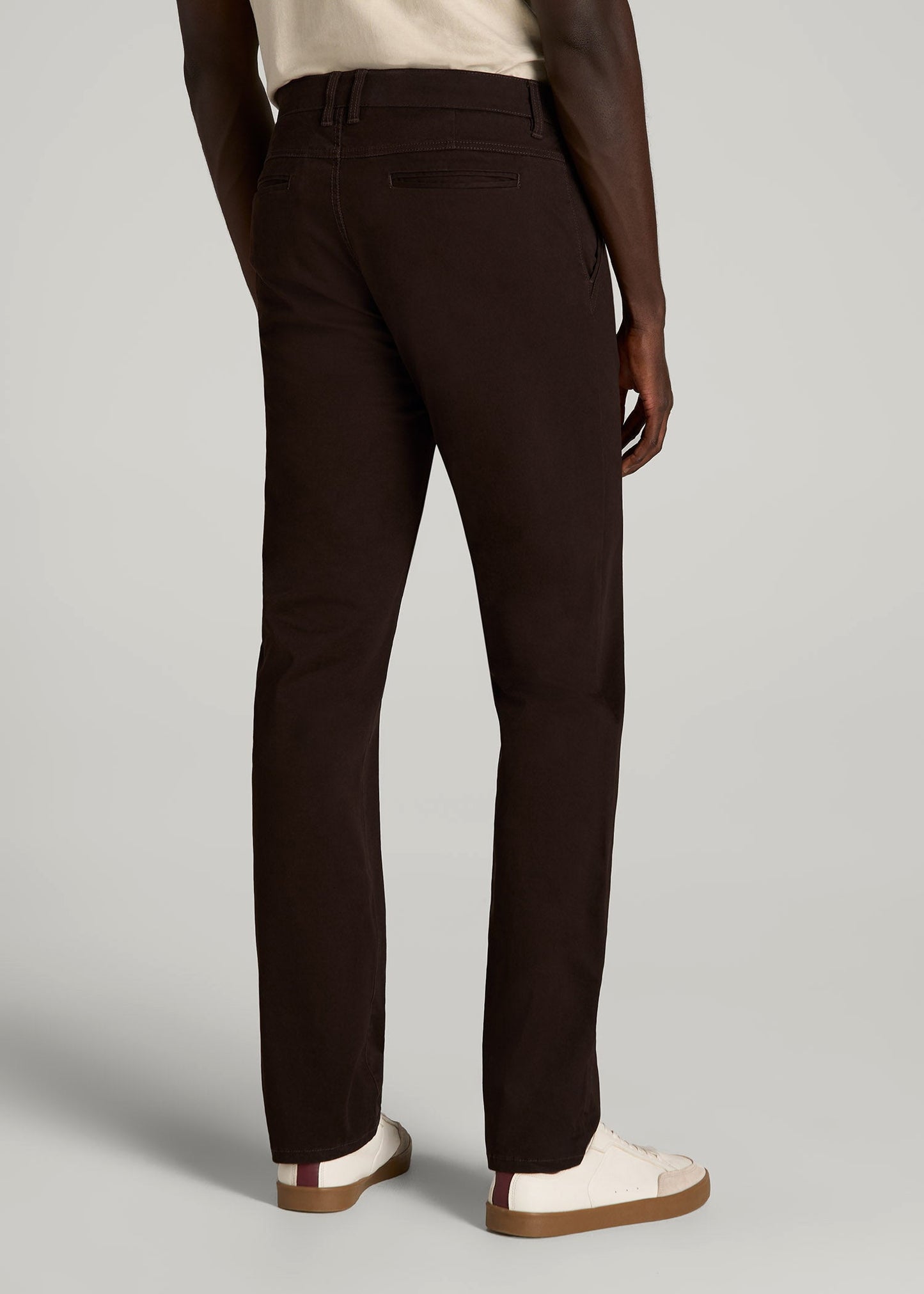 Carman TAPERED Chinos for Tall Men in Chocolate