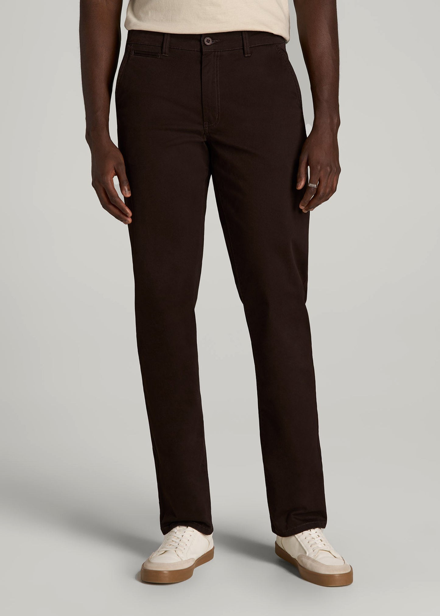 Carman TAPERED Chinos for Tall Men in Chocolate