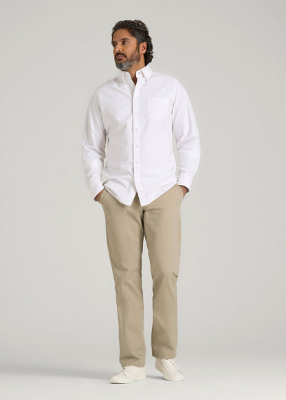Carman TAPERED Chinos for Tall Men in Desert Khaki