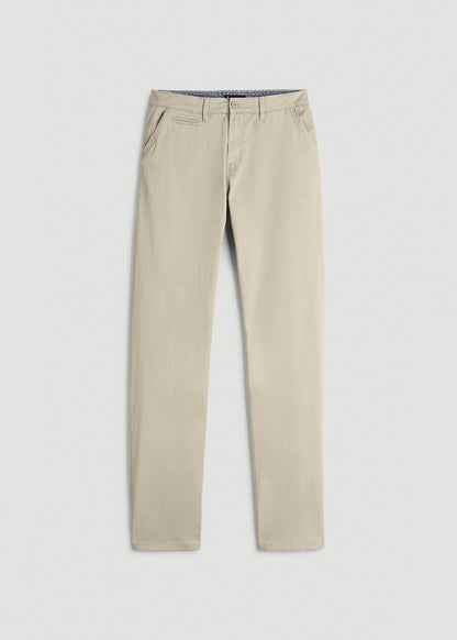 Carman TAPERED Chinos for Tall Men in Desert Khaki