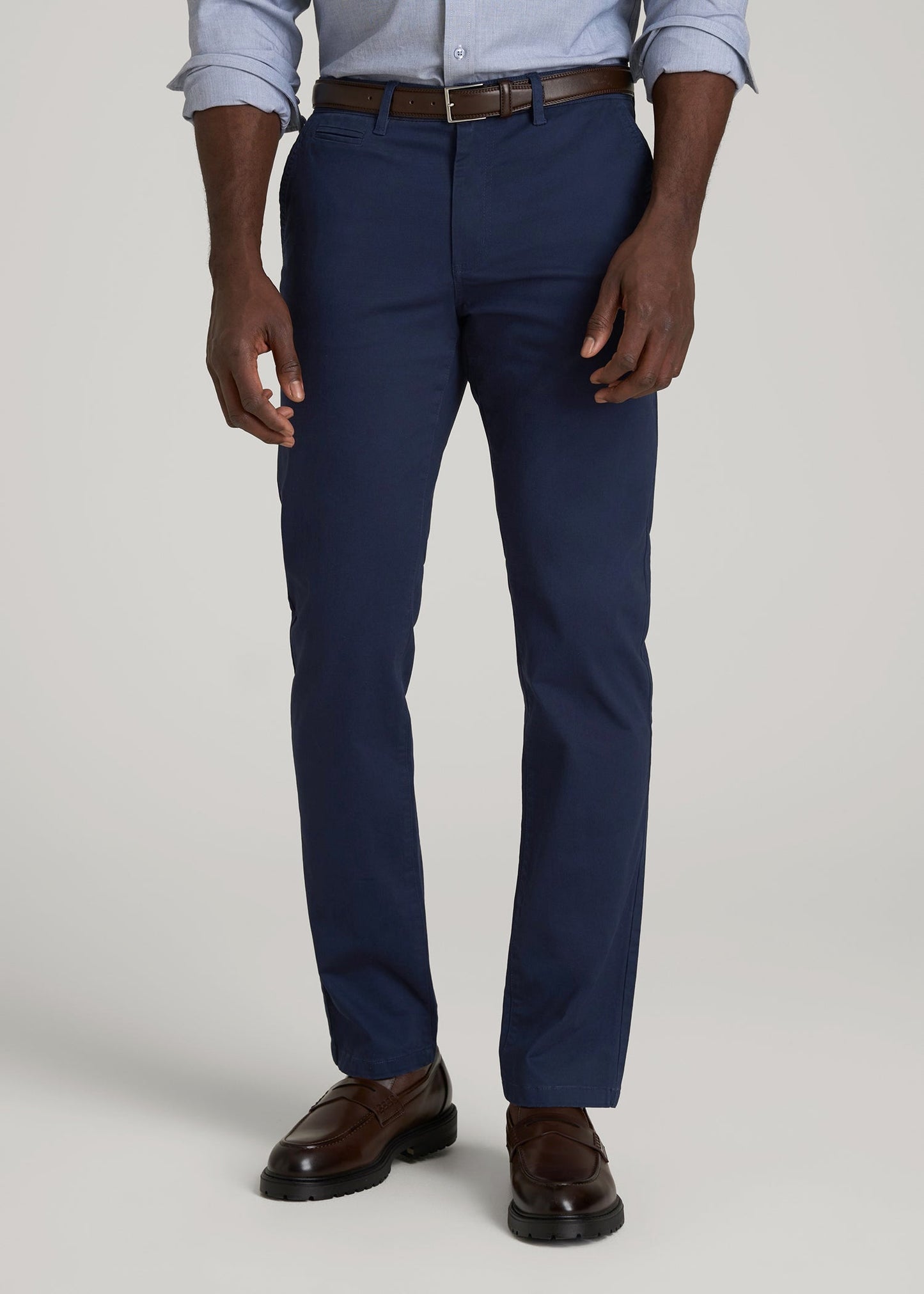 Carman TAPERED Chinos for Tall Men in Regal Blue