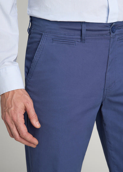 Carman TAPERED Chinos for Tall Men in Steel Blue