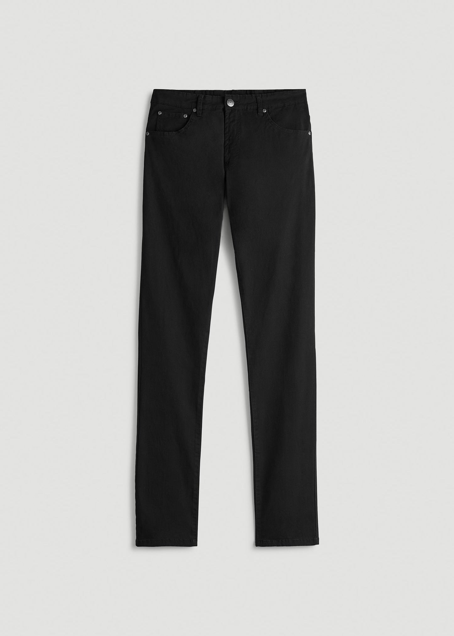 Carman TAPERED Fit Five Pocket Pants for Tall Men in Black