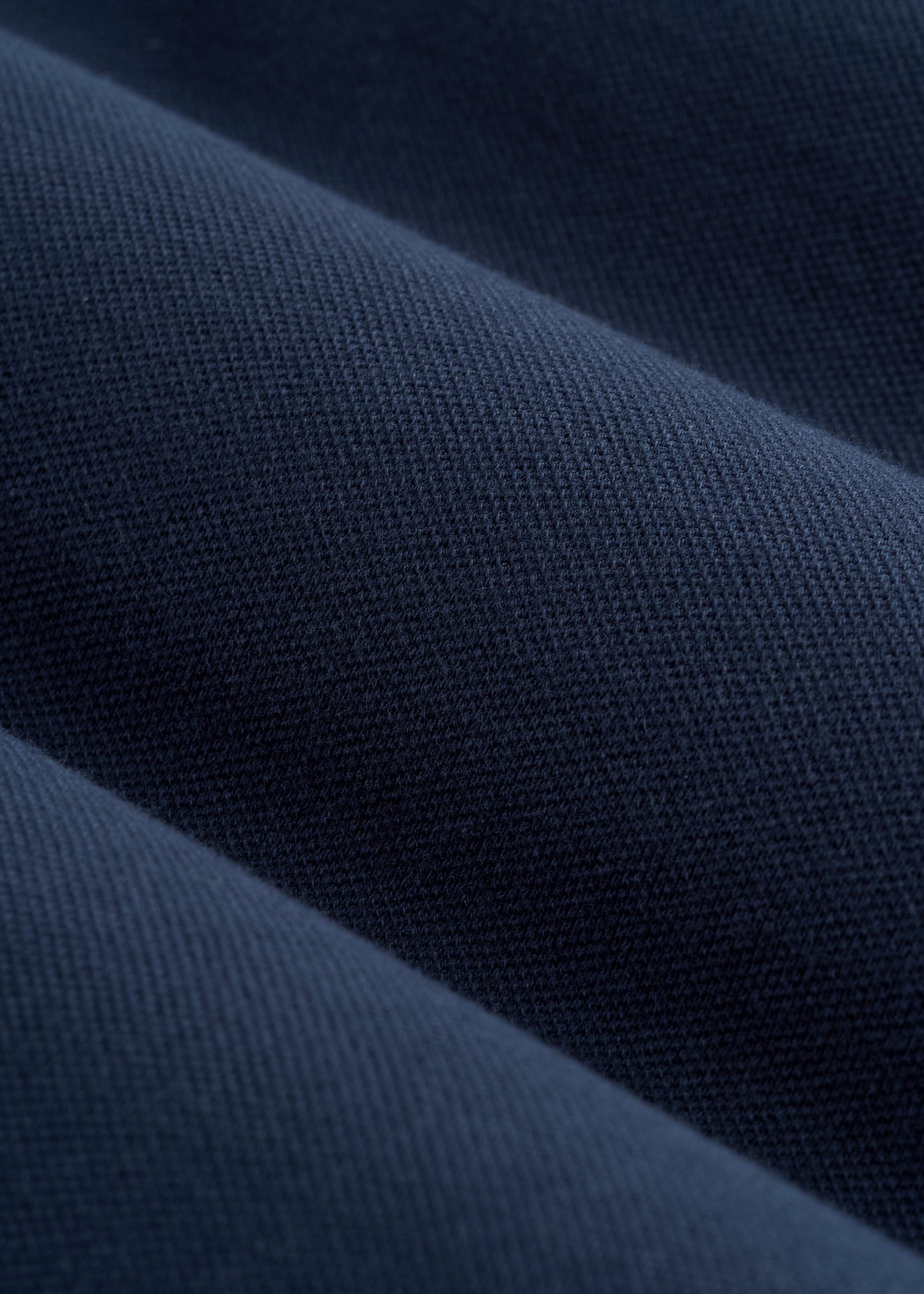 Classic Polo with Embroidered Logo for Tall Men in Marine Navy