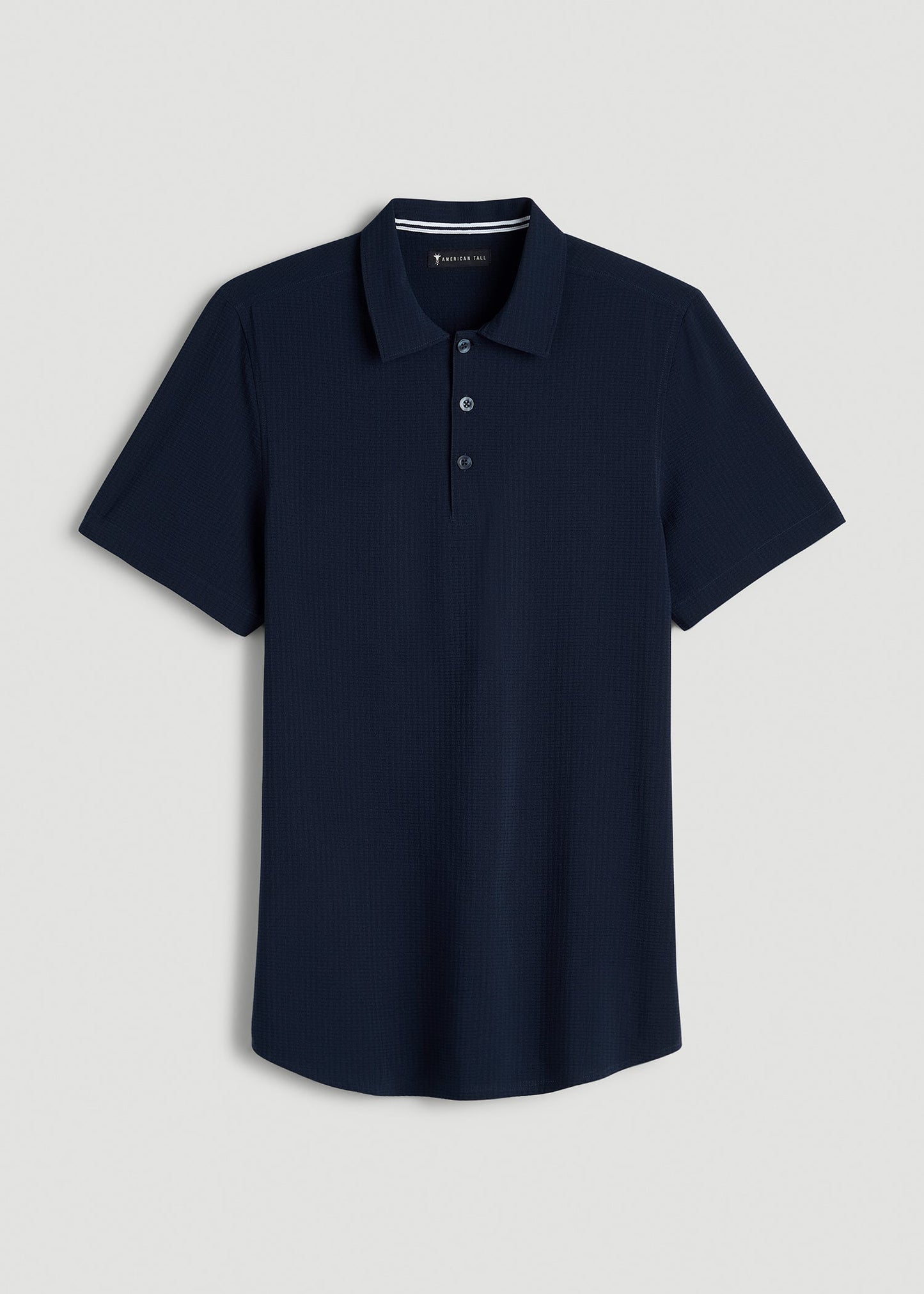 Coastal Perforated Polo for Tall Men in Patriot Blue