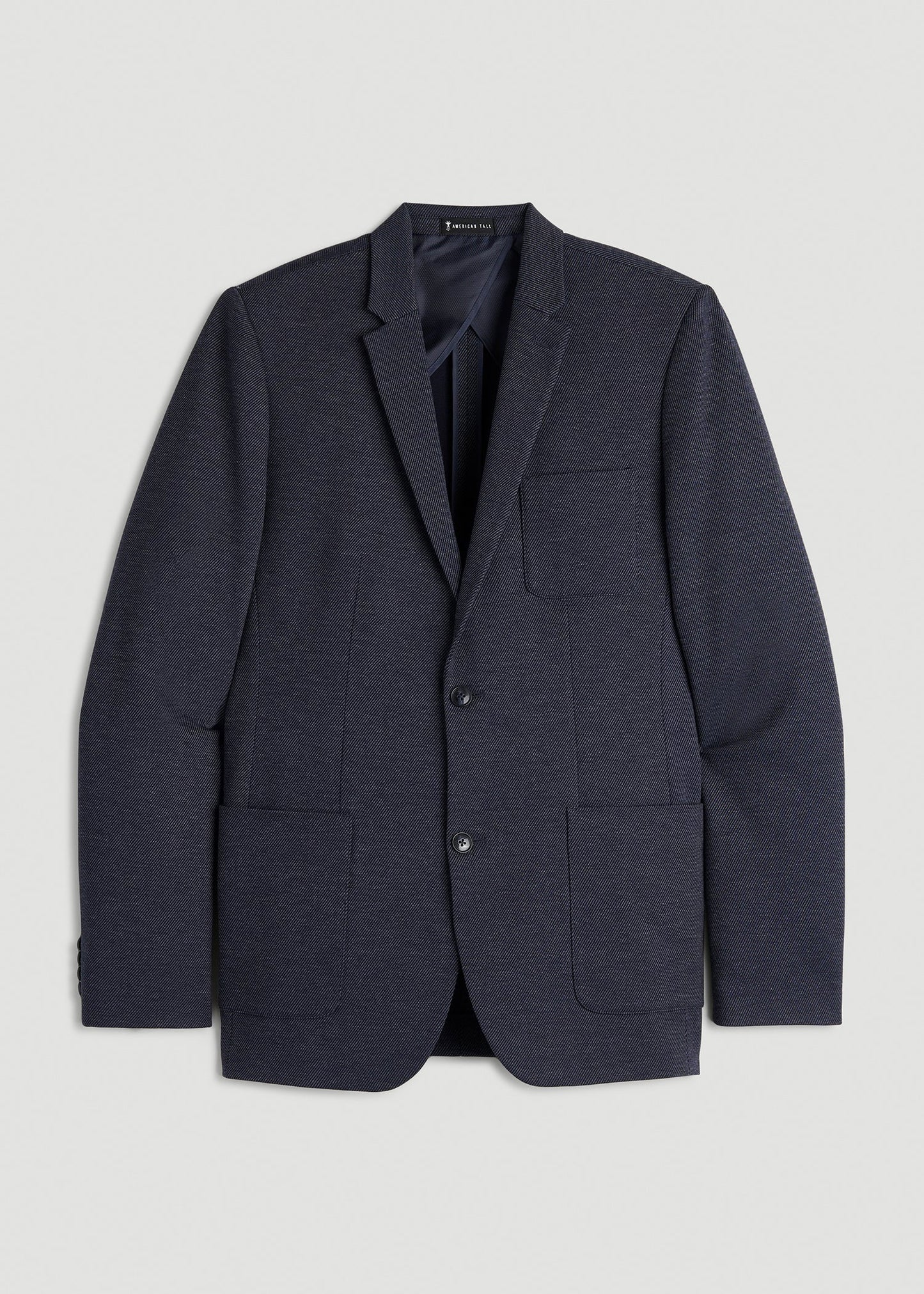 Core Blazer for Tall Men in Navy Diagonal