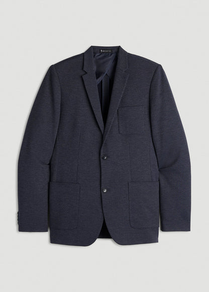 Core Blazer for Tall Men in Navy Diagonal