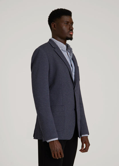 Core Blazer for Tall Men in Navy Diagonal