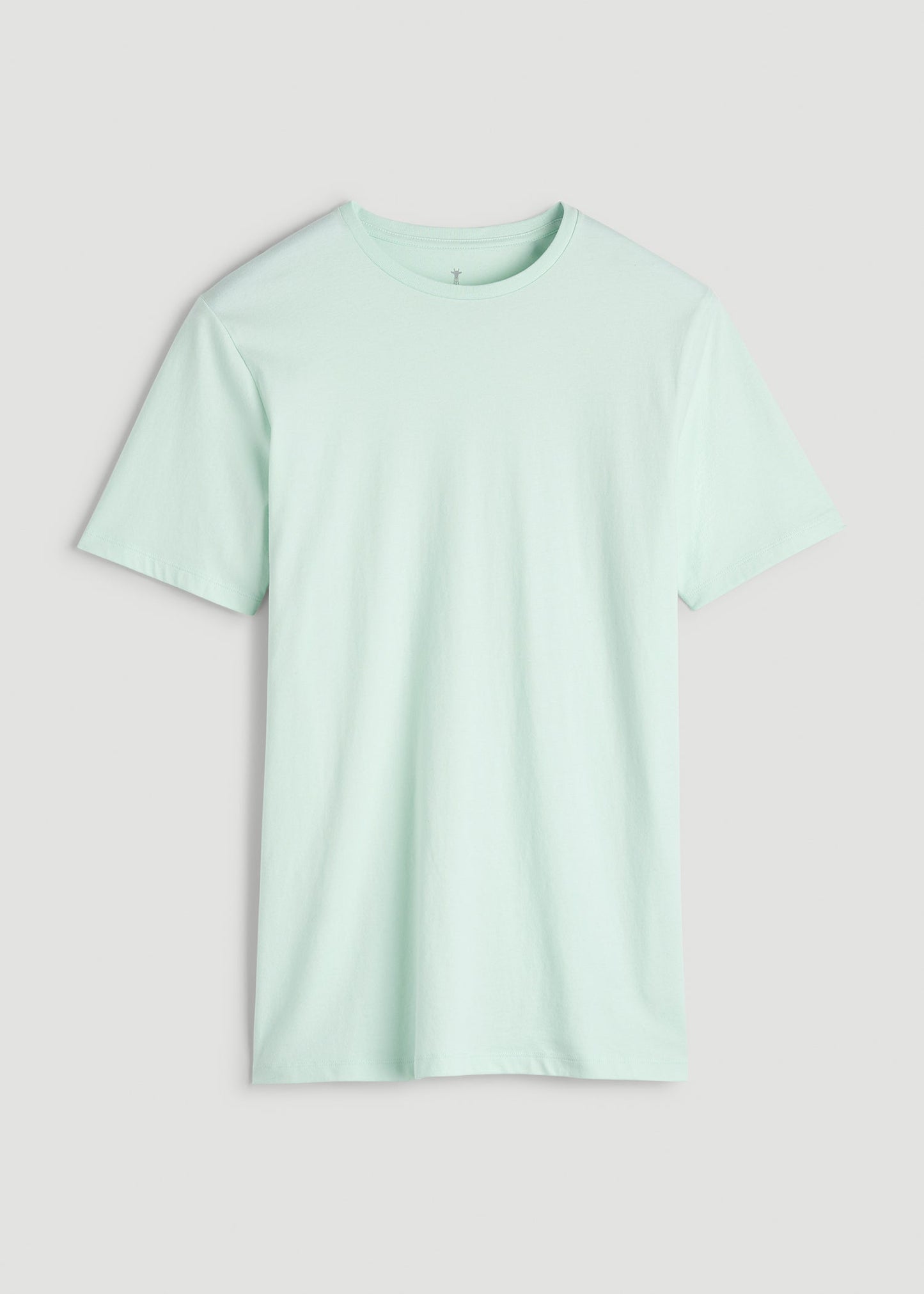 Core Cotton Crewneck Tee for Tall Men in Opal Blue