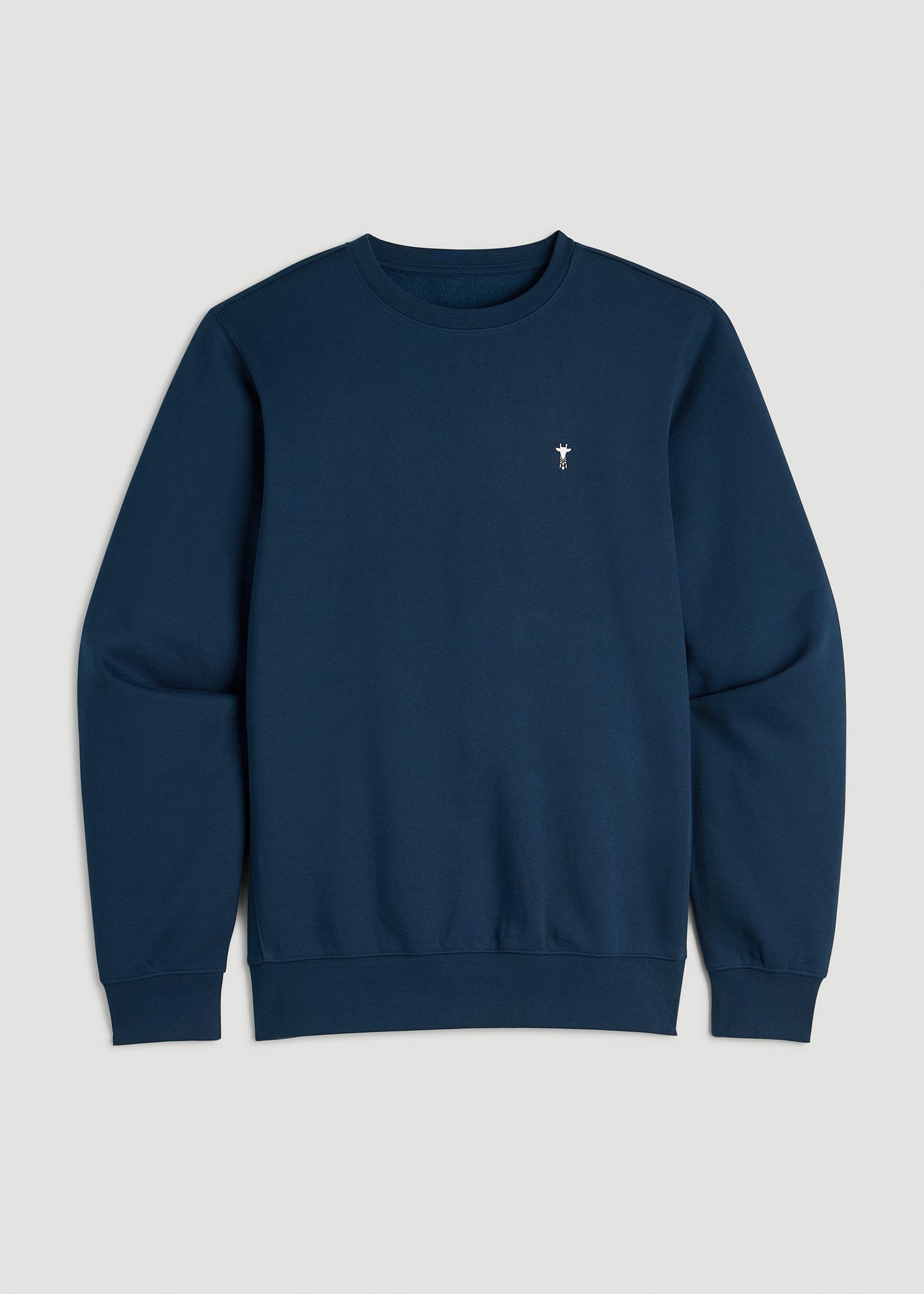 Core Motion Fleece Crewneck for Tall Men in Navy Blue