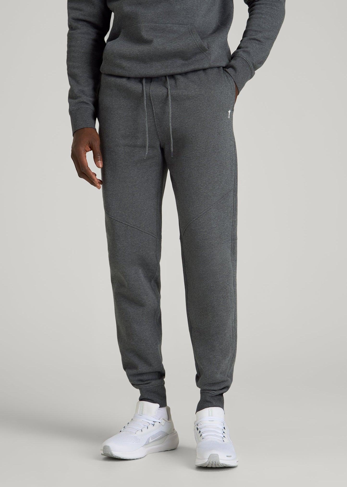 Core Motion Fleece Jogger for Tall Men in Charcoal Mix