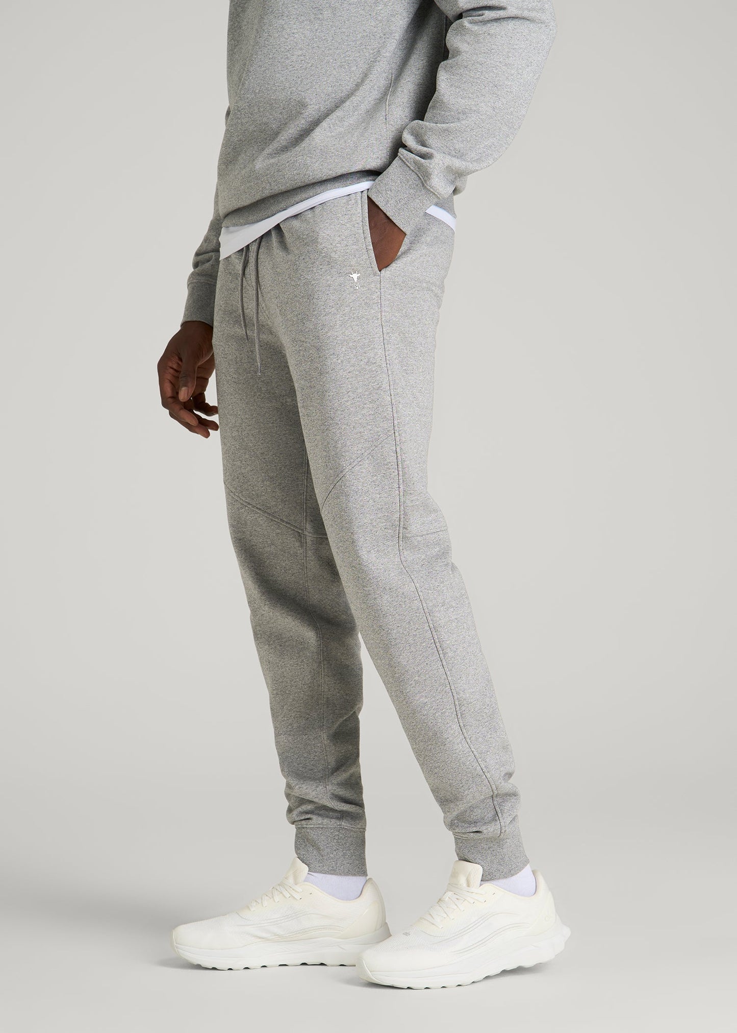 Core Motion Fleece Jogger for Tall Men in Heathered Grey