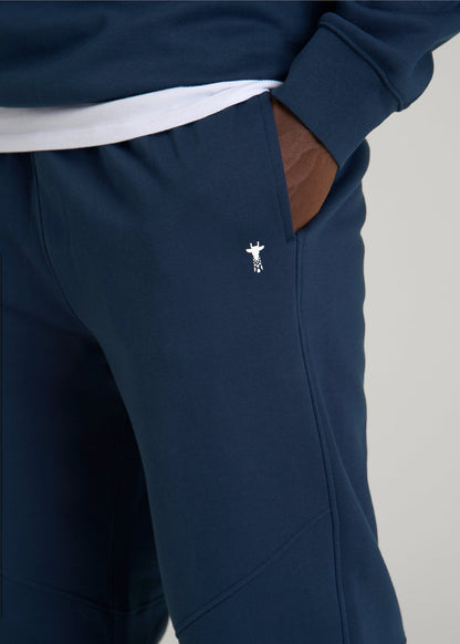 Core Motion Fleece Jogger for Tall Men in Navy Blue