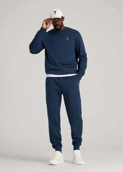 Core Motion Fleece Jogger for Tall Men in Navy Blue