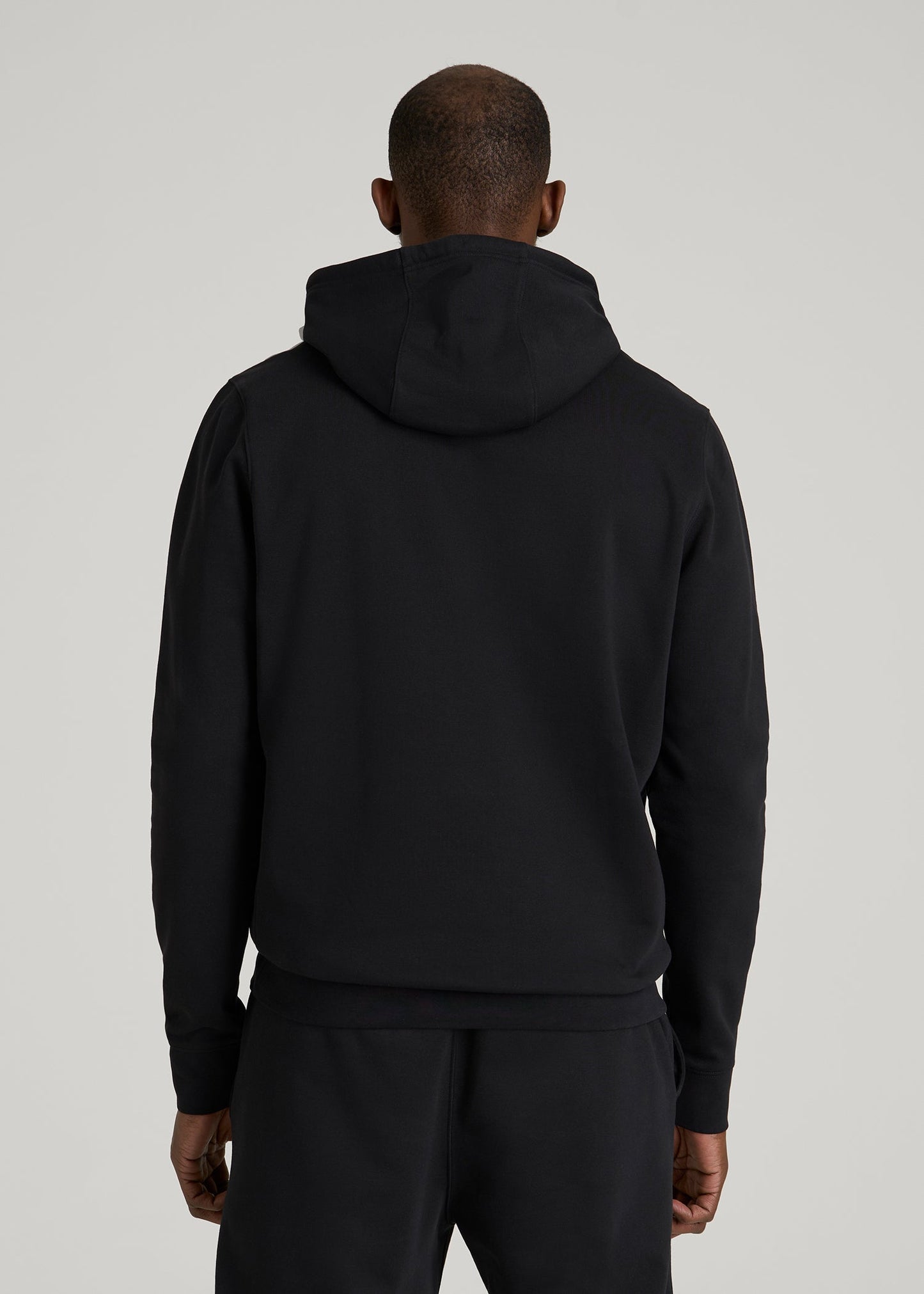Core Motion Fleece Popover Hoodie for Tall Men in Black