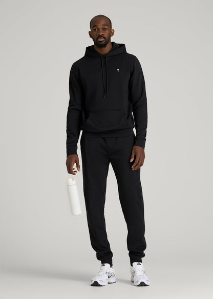 Core Motion Fleece Popover Hoodie for Tall Men in Black