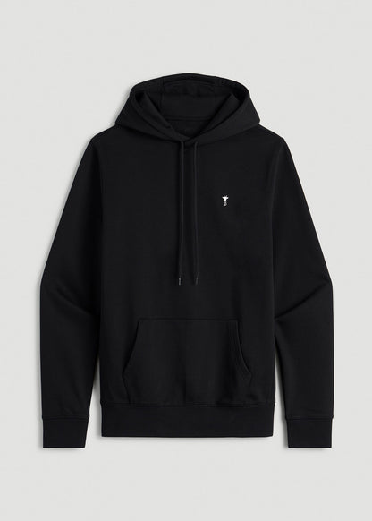 Core Motion Fleece Popover Hoodie for Tall Men in Black
