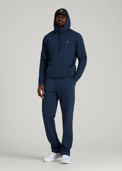 Core Motion Fleece Popover Hoodie for Tall Men in Navy Blue