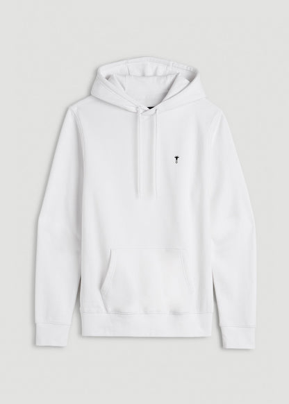 Core Motion Fleece Popover Hoodie for Tall Men in White