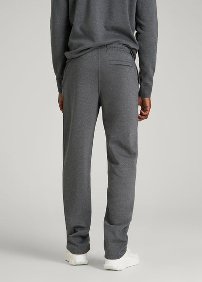 Core Motion Fleece Straight Leg Sweatpants for Tall Men in Charcoal Mix