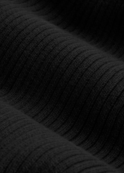 Cotton Beanie in Black