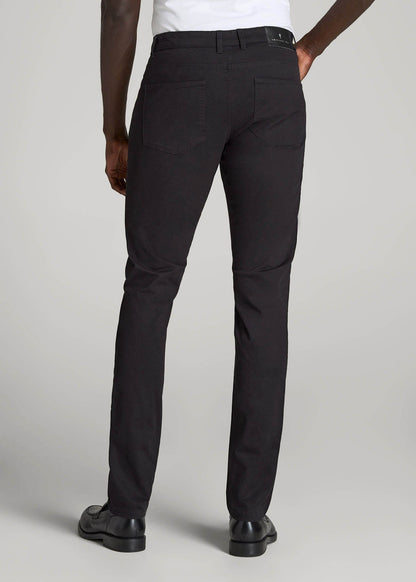 Dylan Slim Fit Five-Pocket Pants For Tall Men in Black