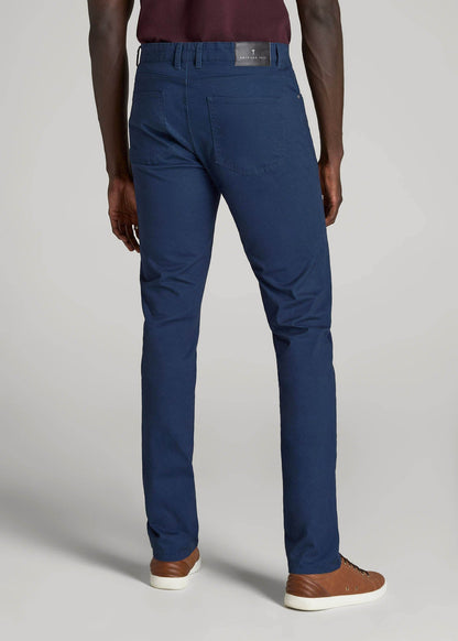 Dylan Slim Fit Five-Pocket Pants For Tall Men in Marine Navy