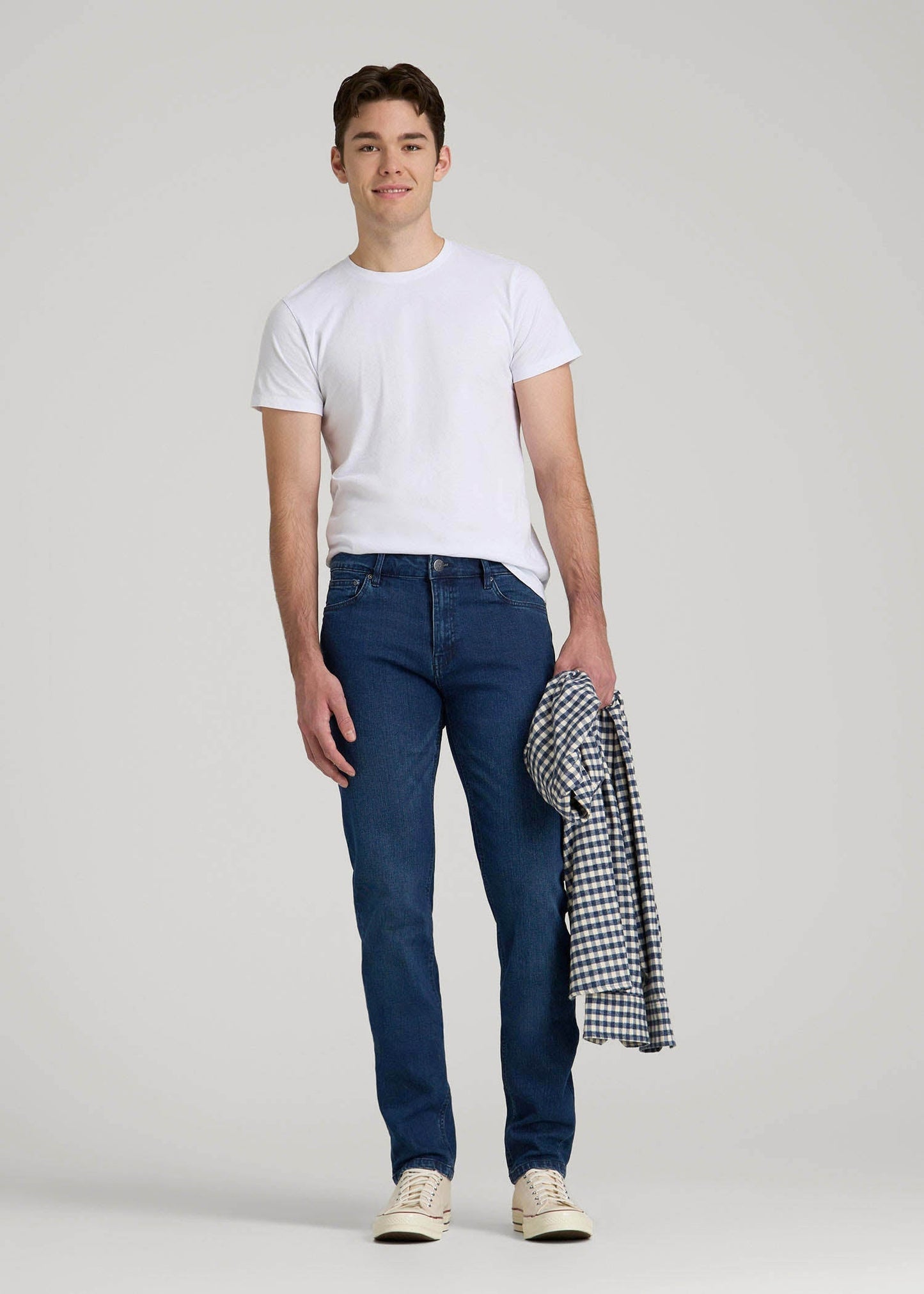 Dylan Slim Fit Jeans for Tall Men in Atlantic Blue