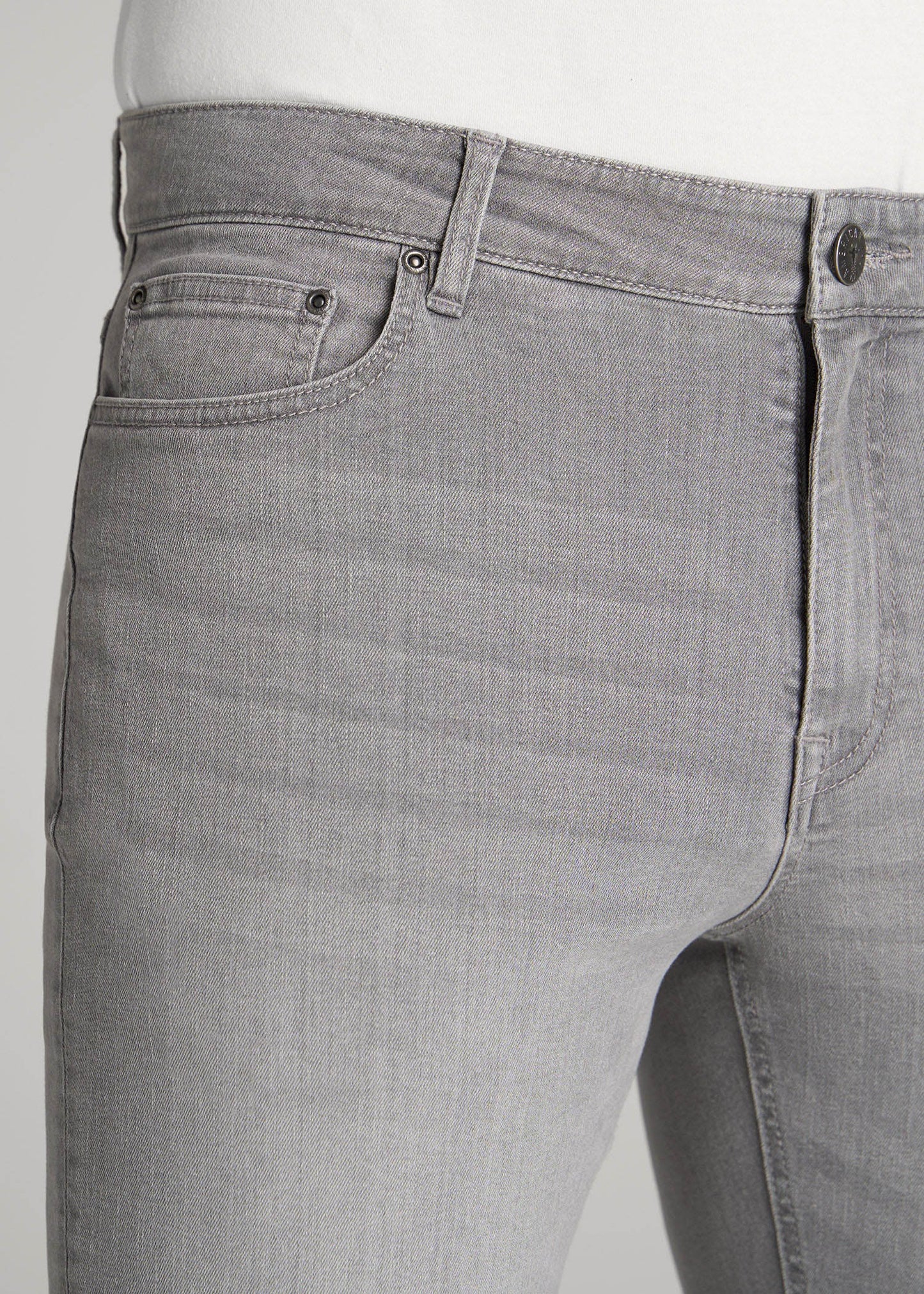 Dylan Slim Fit Jeans for Tall Men in Concrete Grey