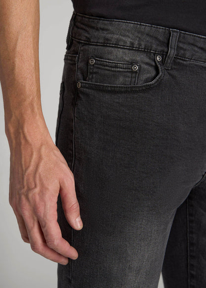 Dylan Slim Fit Jeans for Tall Men in Dark Smoke