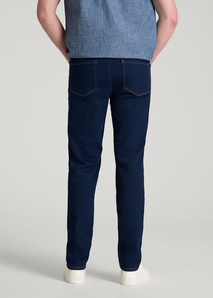 Dylan Slim Fit Jeans for Tall Men in Deep Indigo Wash