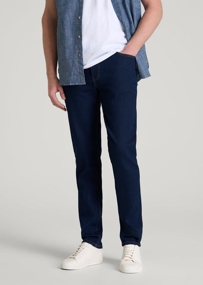 Dylan Slim Fit Jeans for Tall Men in Deep Indigo Wash