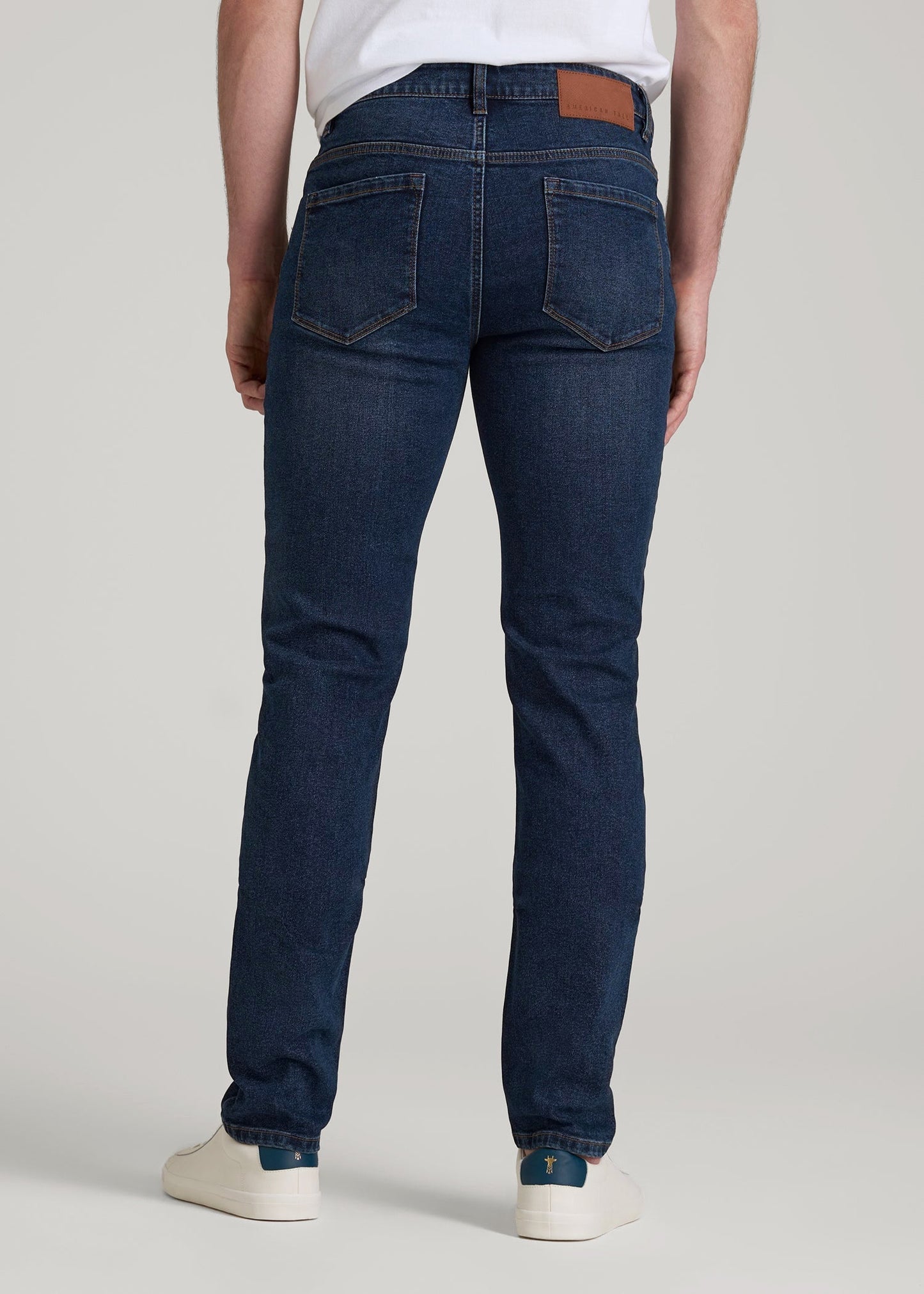 Dylan Slim Fit Jeans for Tall Men in Faded Dark Indigo
