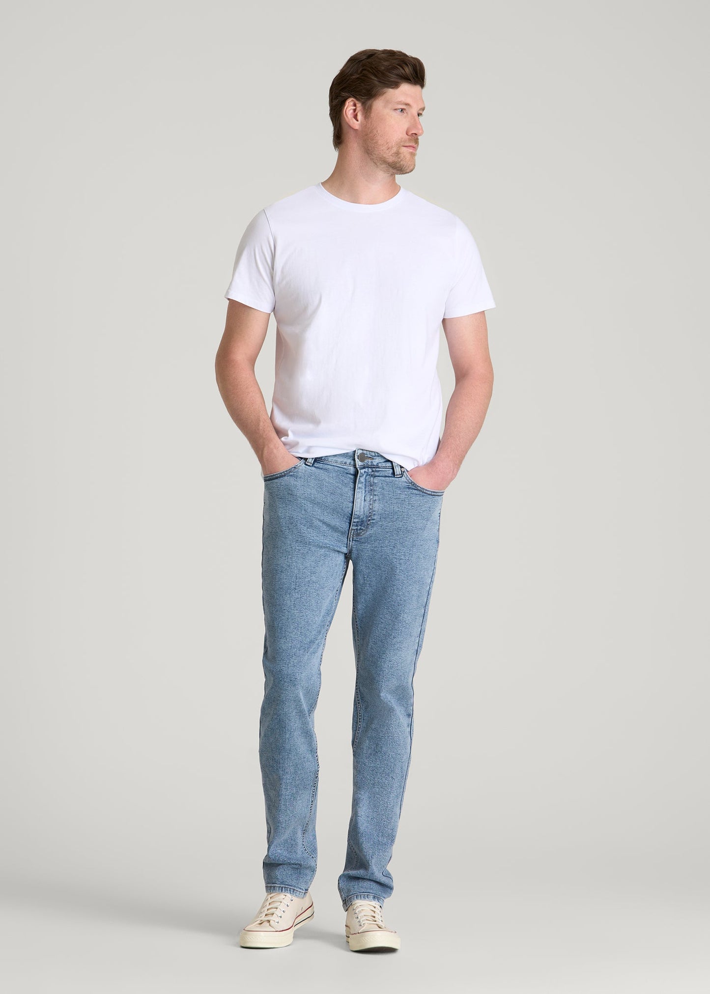 Dylan Slim Fit Jeans for Tall Men in Perfect Blue