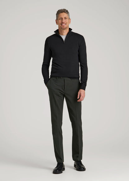 Everyday Quarter-Zip Sweater for Tall Men in Black
