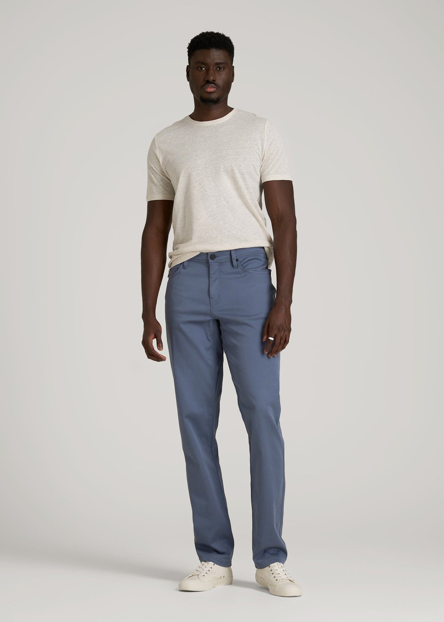 Everyday Comfort 5-Pocket TAPERED-FIT Pant for Tall Men in Blue Slate