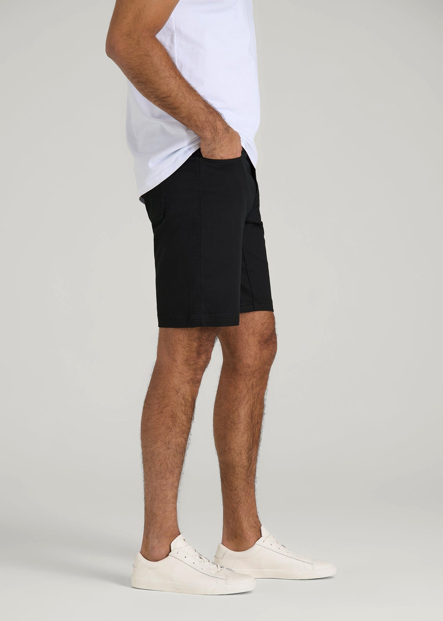 Everyday Comfort 5 Pocket Short for Tall Men in Black