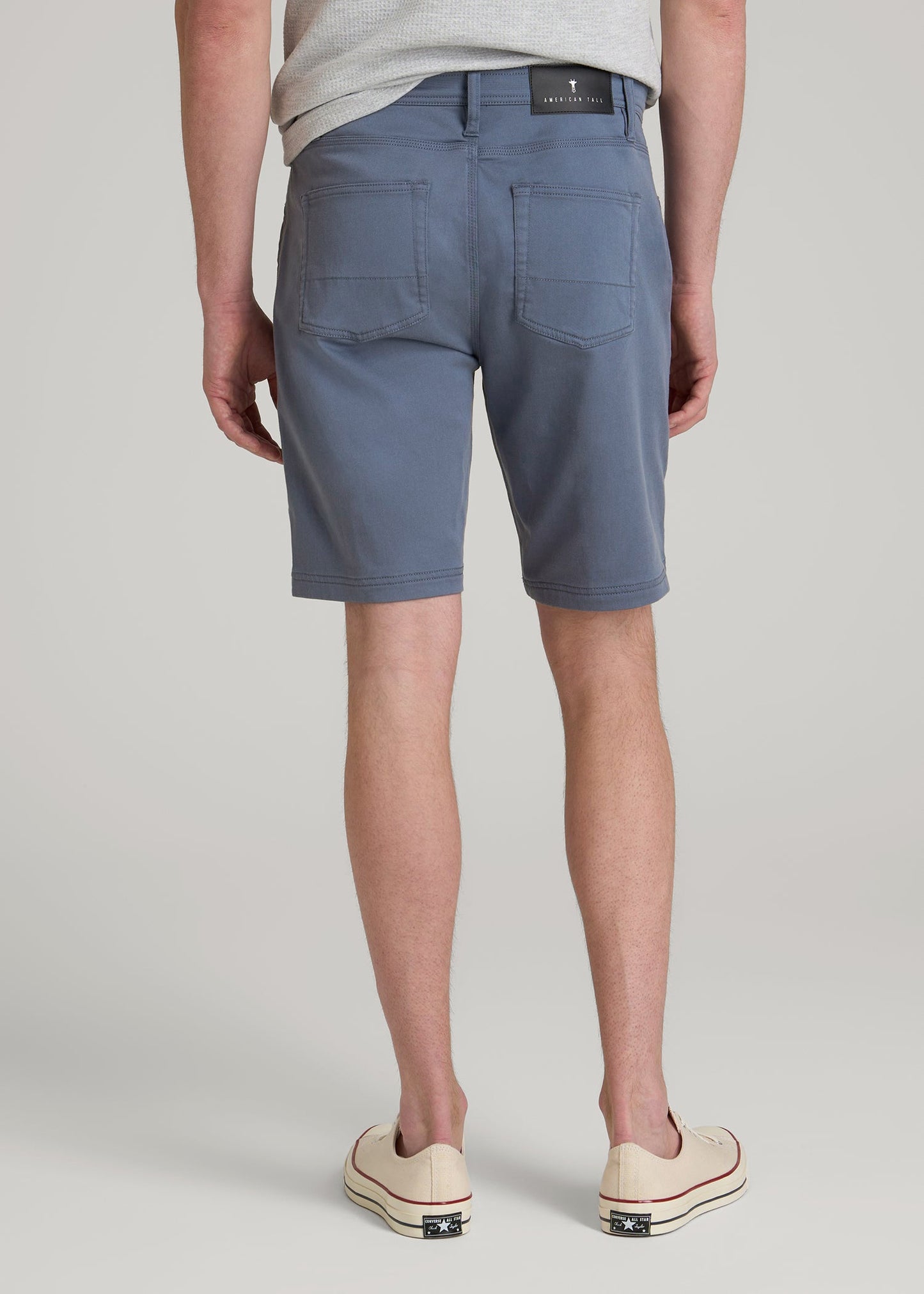 Everyday Comfort 5 Pocket Short for Tall Men in Blue Slate