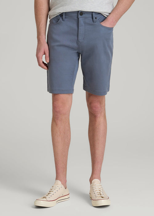 Everyday Comfort 5 Pocket Short for Tall Men in Blue Slate