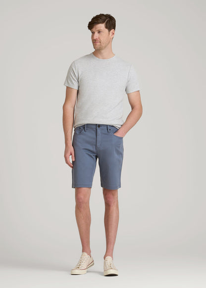 Everyday Comfort 5 Pocket Short for Tall Men in Blue Slate
