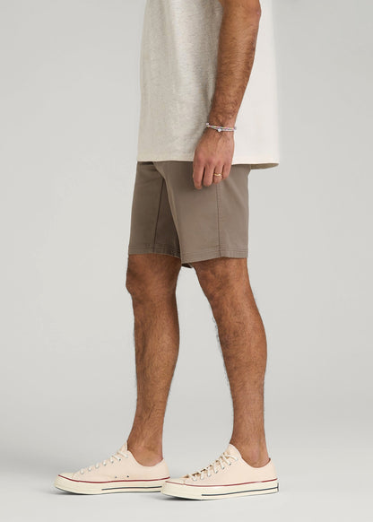 Everyday Comfort 5 Pocket Short for Tall Men in Dark Sand